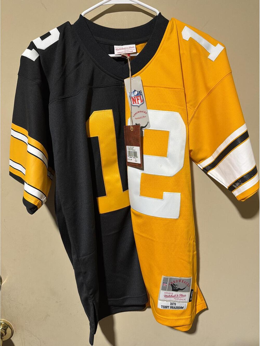 Pittsburgh Steelers Terry Bradshaw 1976 Throwback Jersey New with Tags